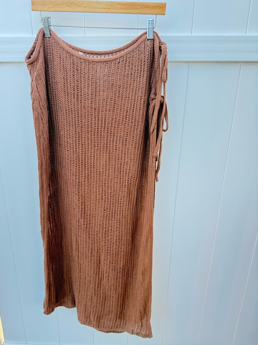 aerie Ribbed Maxi Swim Cover with Side Ties